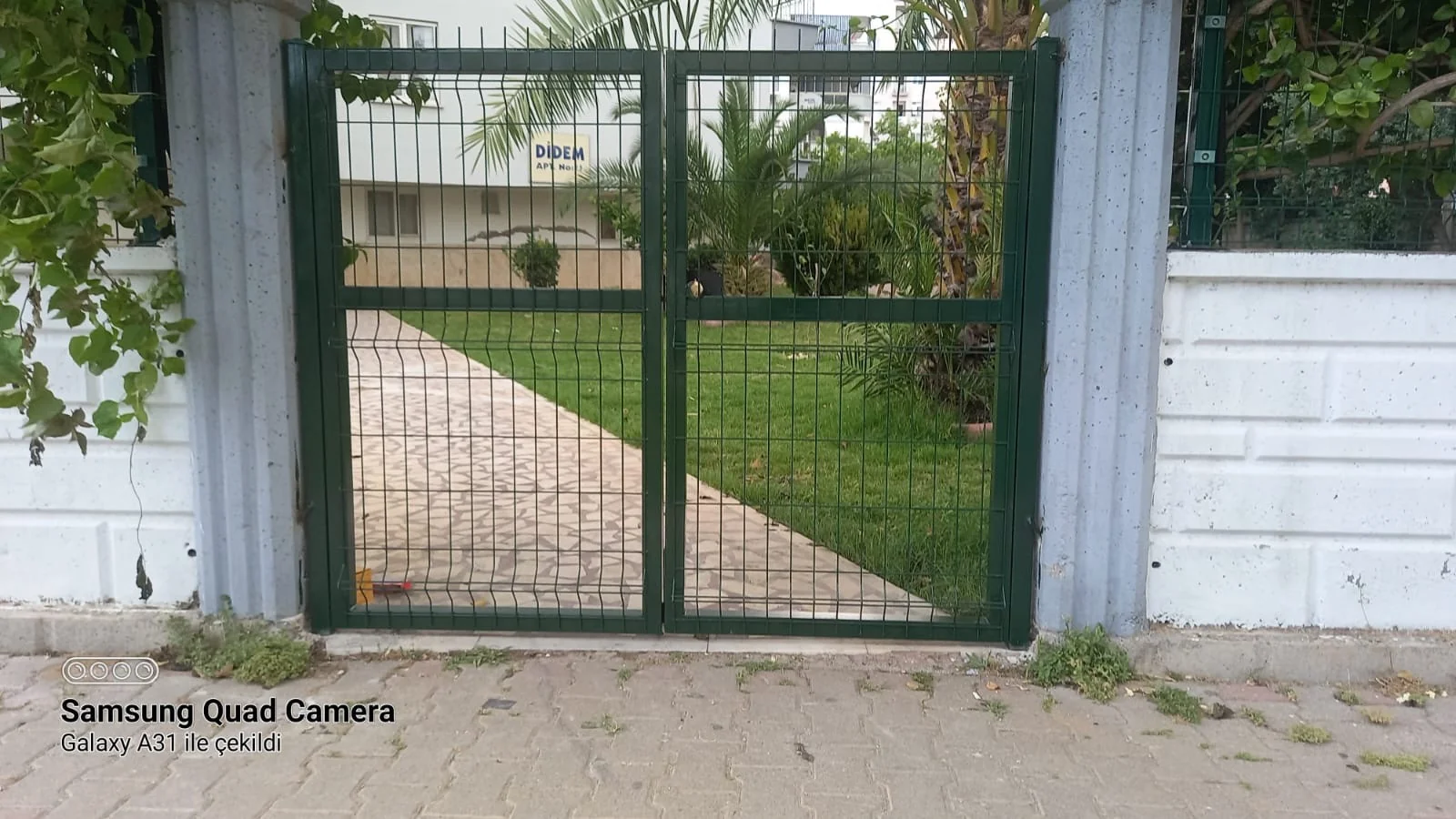 Antalya Bahçe Kapısı Projesi - Çift Kanatlı Kapı